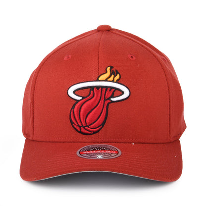 Casquette Snapback NBA Team Ground Stretch Miami Heat bordeaux MITCHELL & NESS