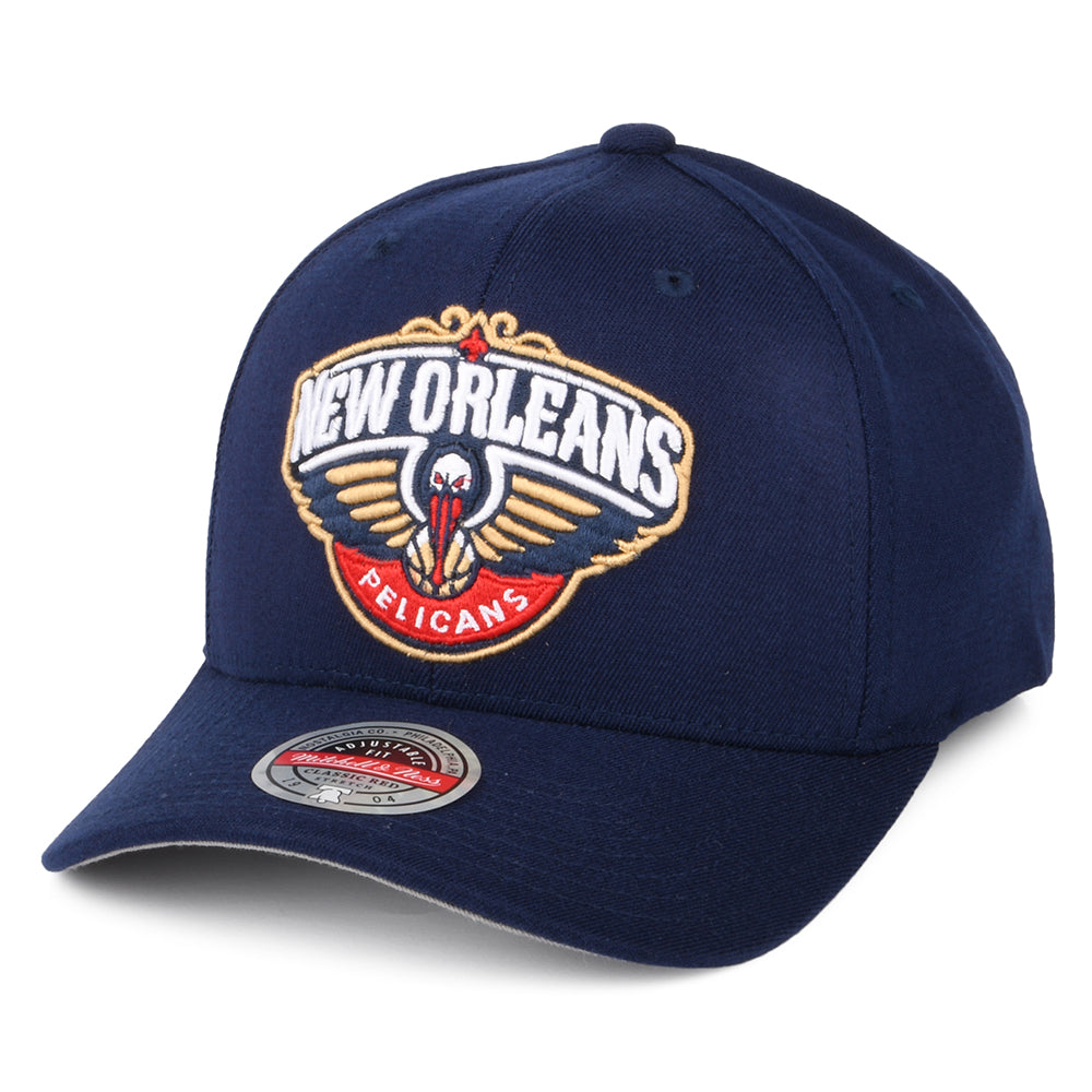 Casquette NBA Team Ground Stretch New Orleans Pelicans bleu marine MITCHELL & NESS