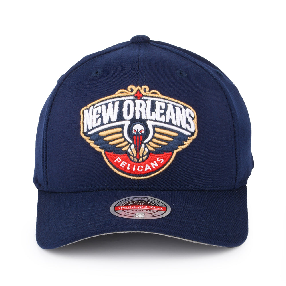 Casquette NBA Team Ground Stretch New Orleans Pelicans bleu marine MITCHELL & NESS