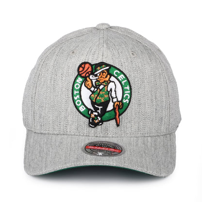 Casquette Snapback NBA Team Heather Stretch Boston Celtics gris chiné MITCHELL & NESS