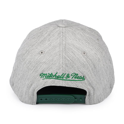 Casquette Snapback NBA Team Heather Stretch Boston Celtics gris chiné MITCHELL & NESS