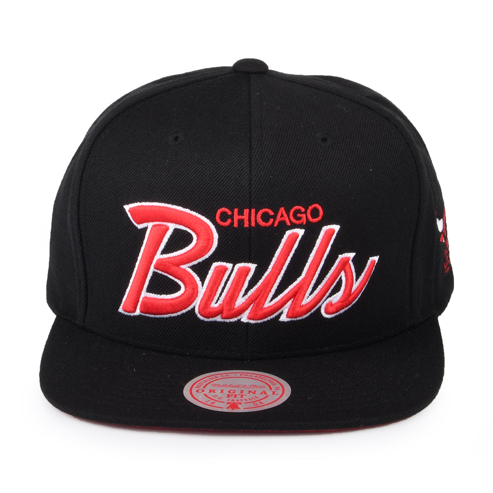 Casquette Snapback NBA Foundation Script Chicago Bulls noir MITCHELL & NESS