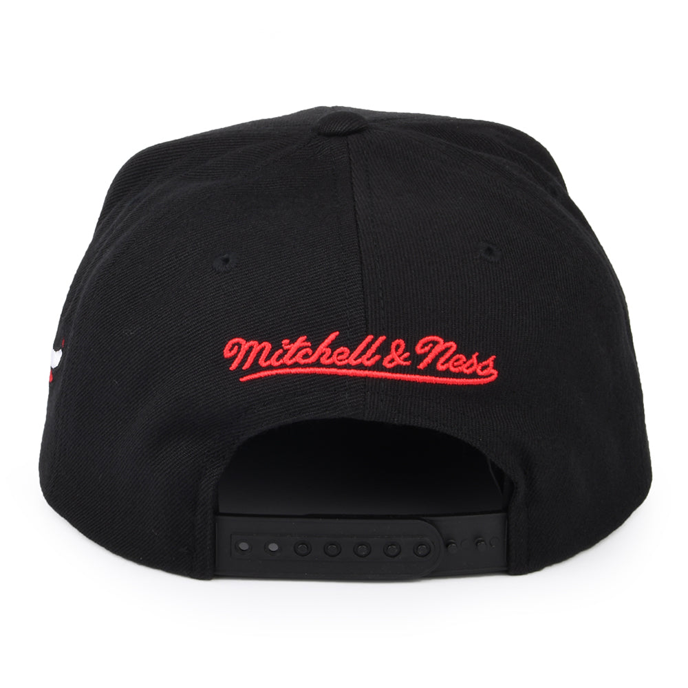 Casquette Snapback NBA Foundation Script Chicago Bulls noir MITCHELL & NESS