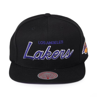 Casquette Snapback NBA Foundation Script L.A. Lakers noir MITCHELL & NESS
