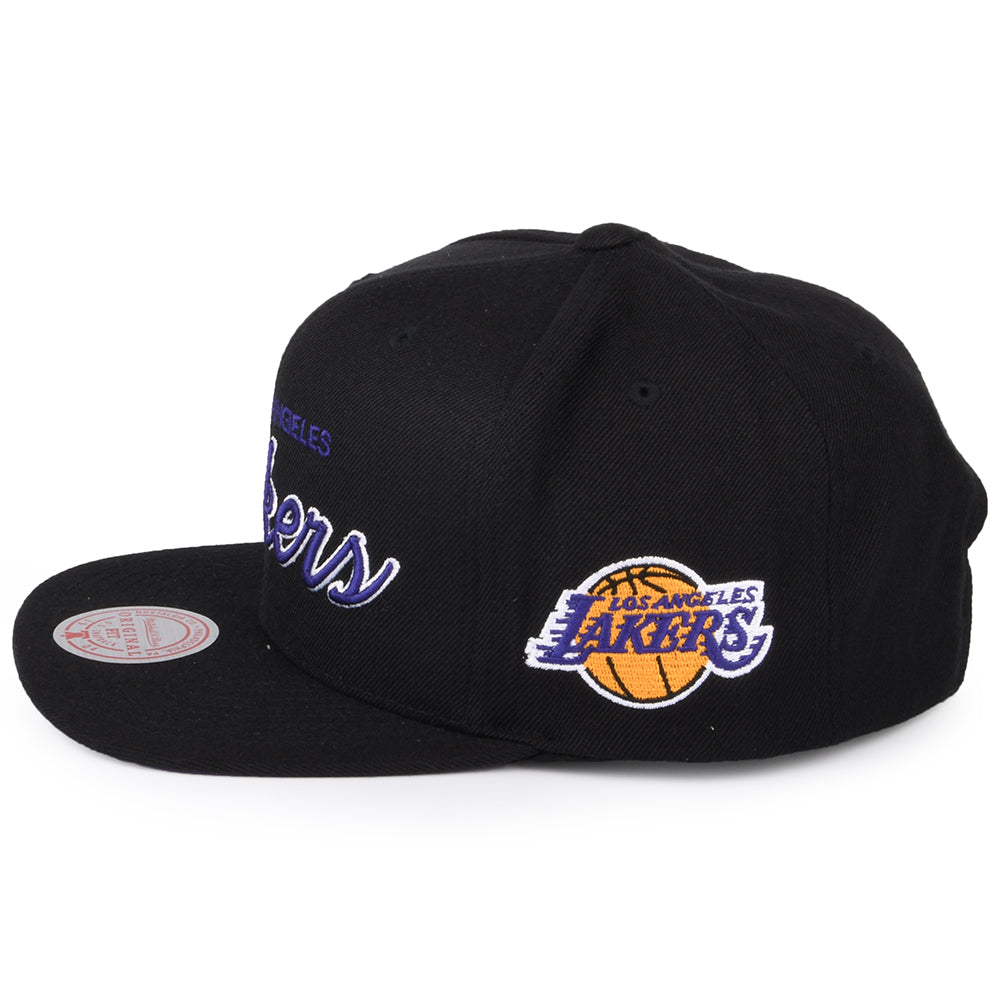 Casquette Snapback NBA Foundation Script L.A. Lakers noir MITCHELL & NESS