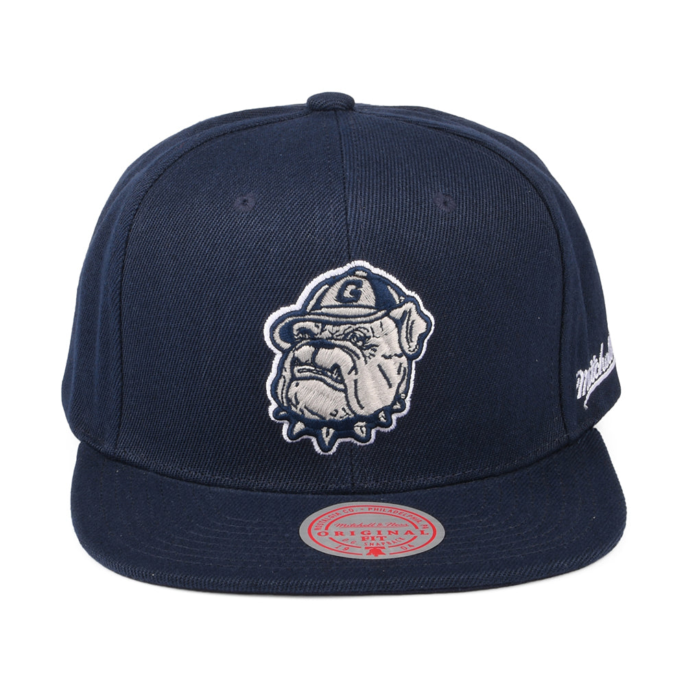 Casquette Snapback English Dropback Georgetown Hoyas bleu marine MITCHELL & NESS