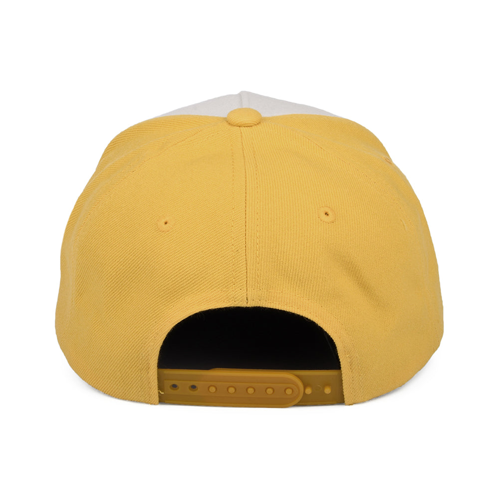 Casquette Snapback Linwood C NetPLus MP blanc cassé-jaune-marron BRIXTON
