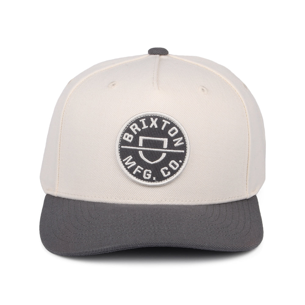 Casquette Snapback Crest C NetPlus MP blanc cassé-gris BRIXTON