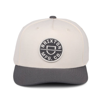 Casquette Snapback Crest C NetPlus MP blanc cassé-gris BRIXTON