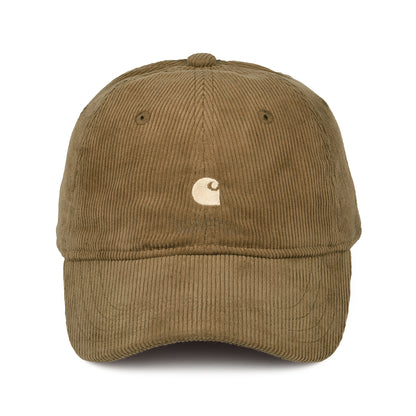 Casquette en Velours Côtelé Harlem marron-marron clair CARHARTT WIP