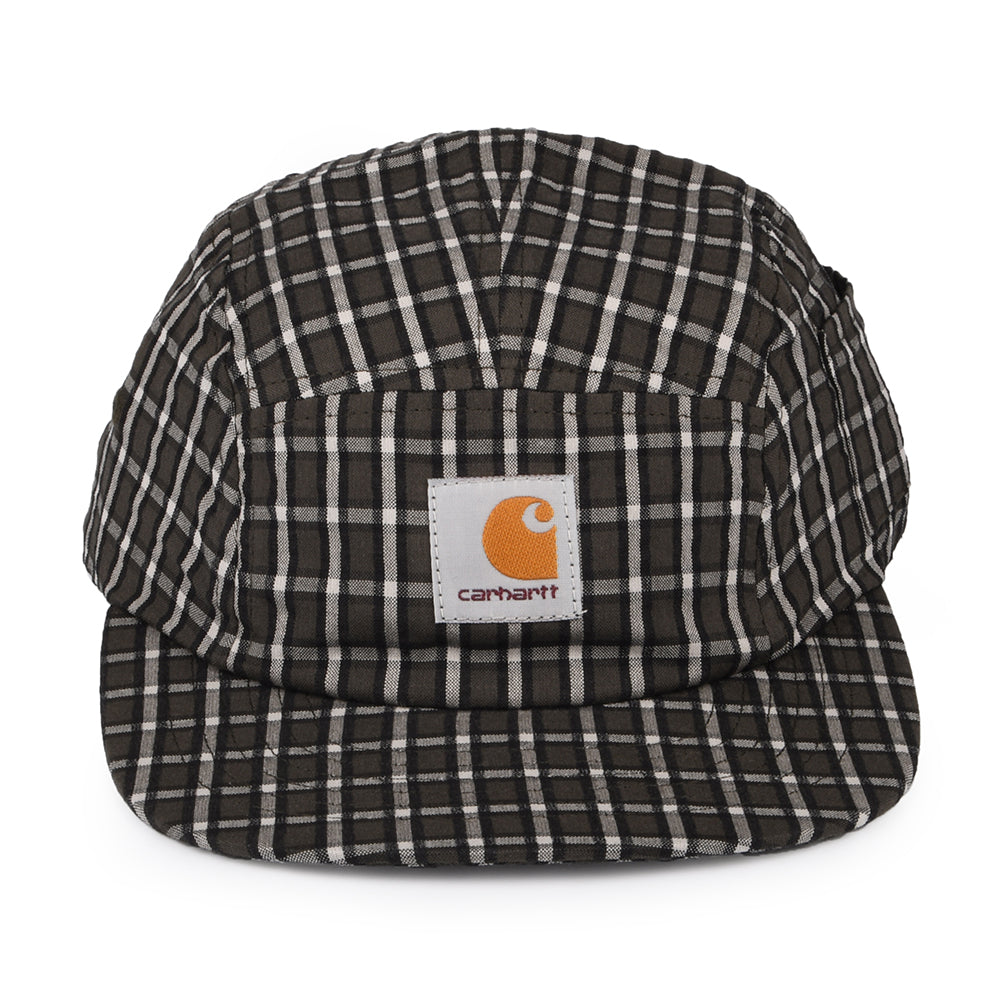 Casquette 5 Panel en Coton Seersucker à Carreaux Dryden cyprès CARHARTT WIP