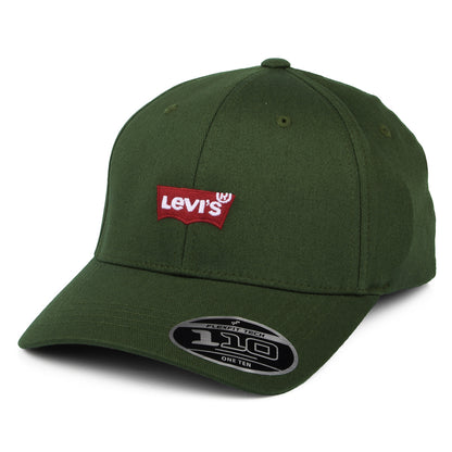 Casquette Flexfit Mid Batwing vert militaire LEVI'S