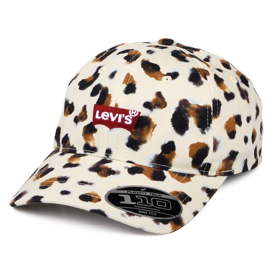 Casquette Femme Léopard Flexfit Mid Batwing marron LEVI'S