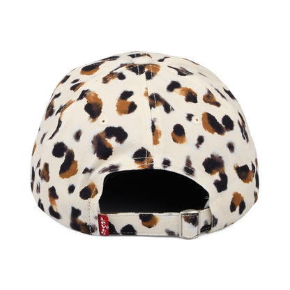 Casquette Femme Léopard Flexfit Mid Batwing marron LEVI'S