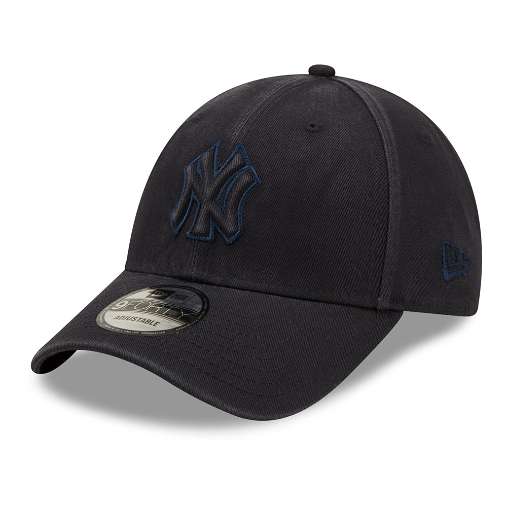 Casquette 9FORTY MLB Raised Logo New York Yankees bleu marine NEW ERA