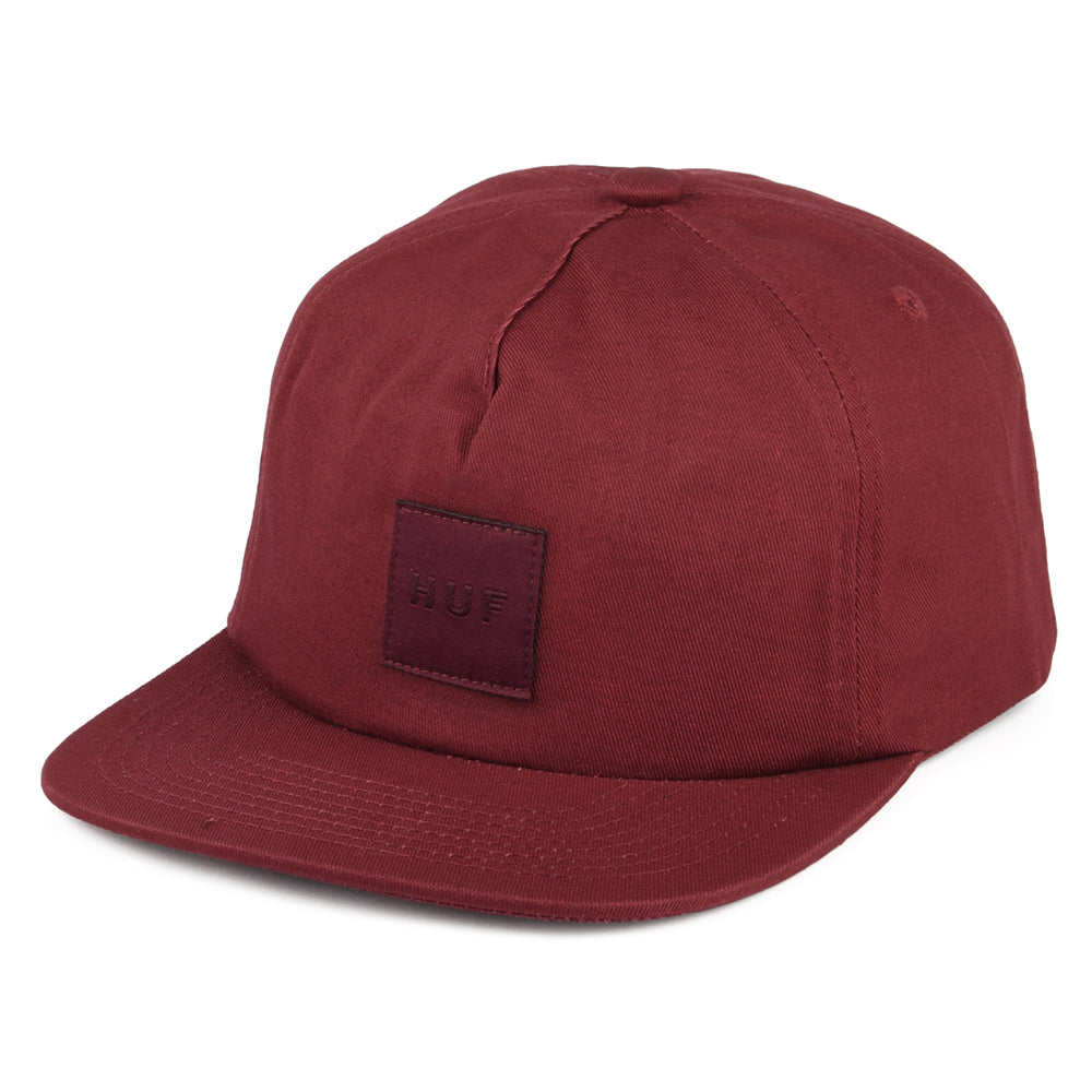 Casquette Snapback Non Structurée Box Logo vin HUF