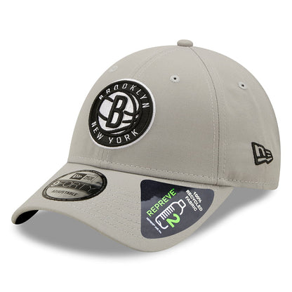Casquette 9FORTY NBA Monochrome Brooklyn Nets gris NEW ERA