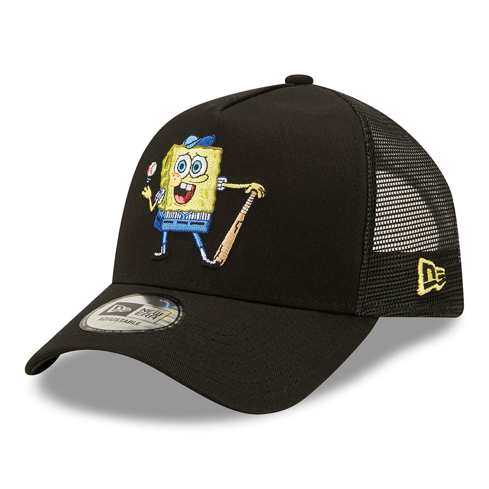 Casquette Trucker Sporty Sponge A-Frame Bob l'Éponge noir NEW ERA