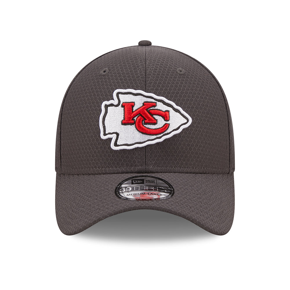 Casquette 39THIRTY NFL Hex Tech Kansas City Chiefs gris NEW ERA