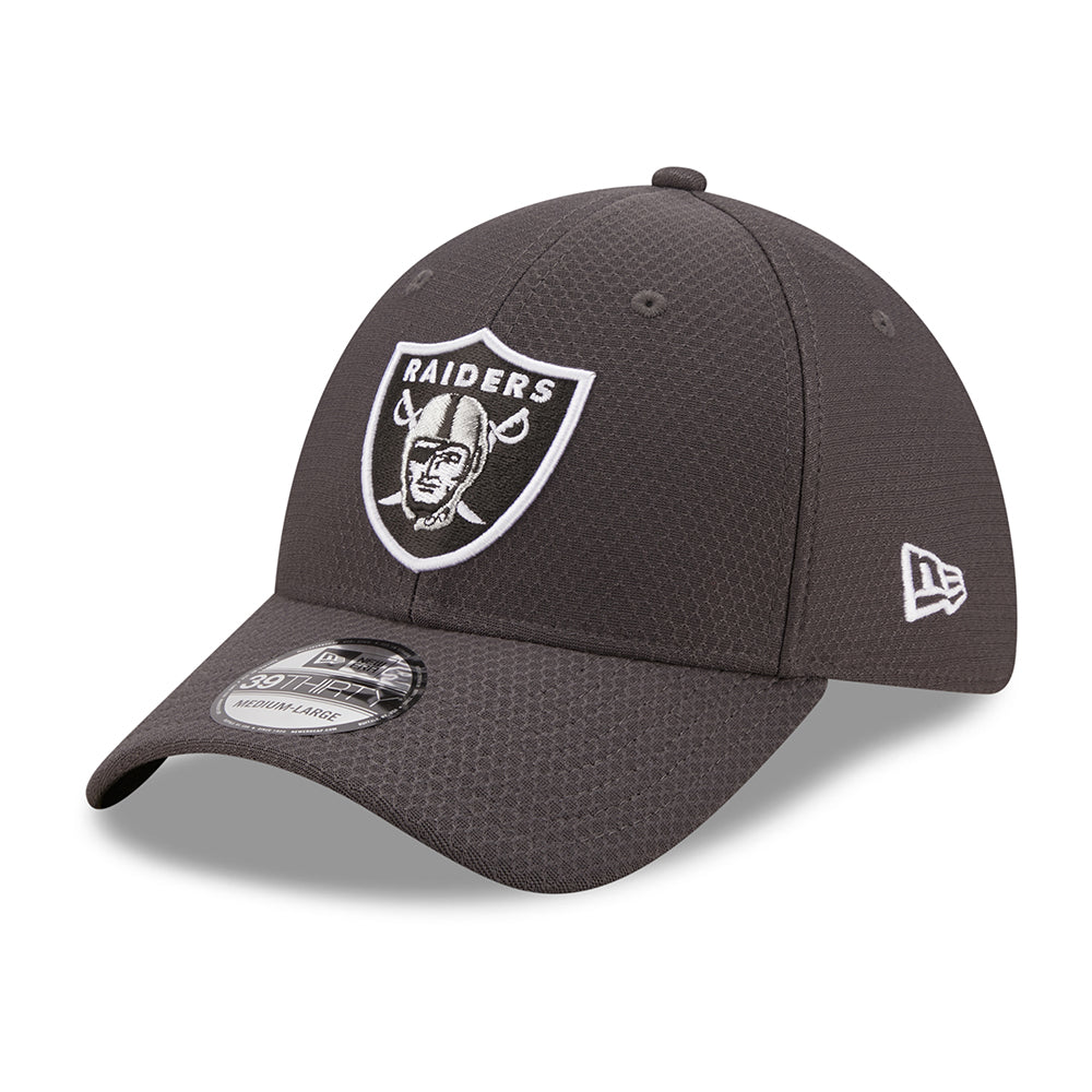 Casquette 39THIRTY NFL Hex Tech Las Vegas Raiders gris NEW ERA