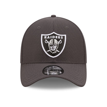 Casquette 39THIRTY NFL Hex Tech Las Vegas Raiders gris NEW ERA