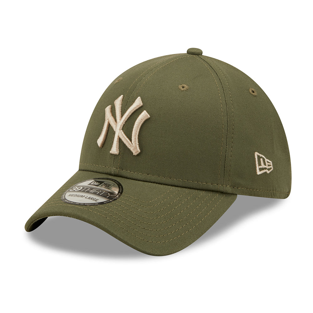 Casquette 39THIRTY MLB League Essential New York Yankees olive-pierre NEW ERA