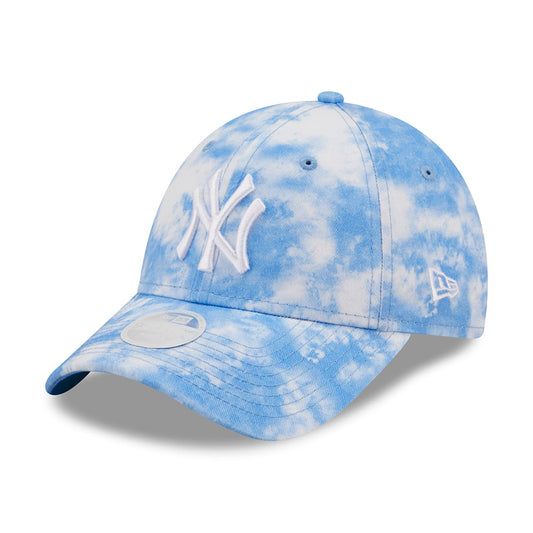 Casquette Femme 9FORTY MLB Tie Dye New York Yankees bleu clair-blanc NEW ERA