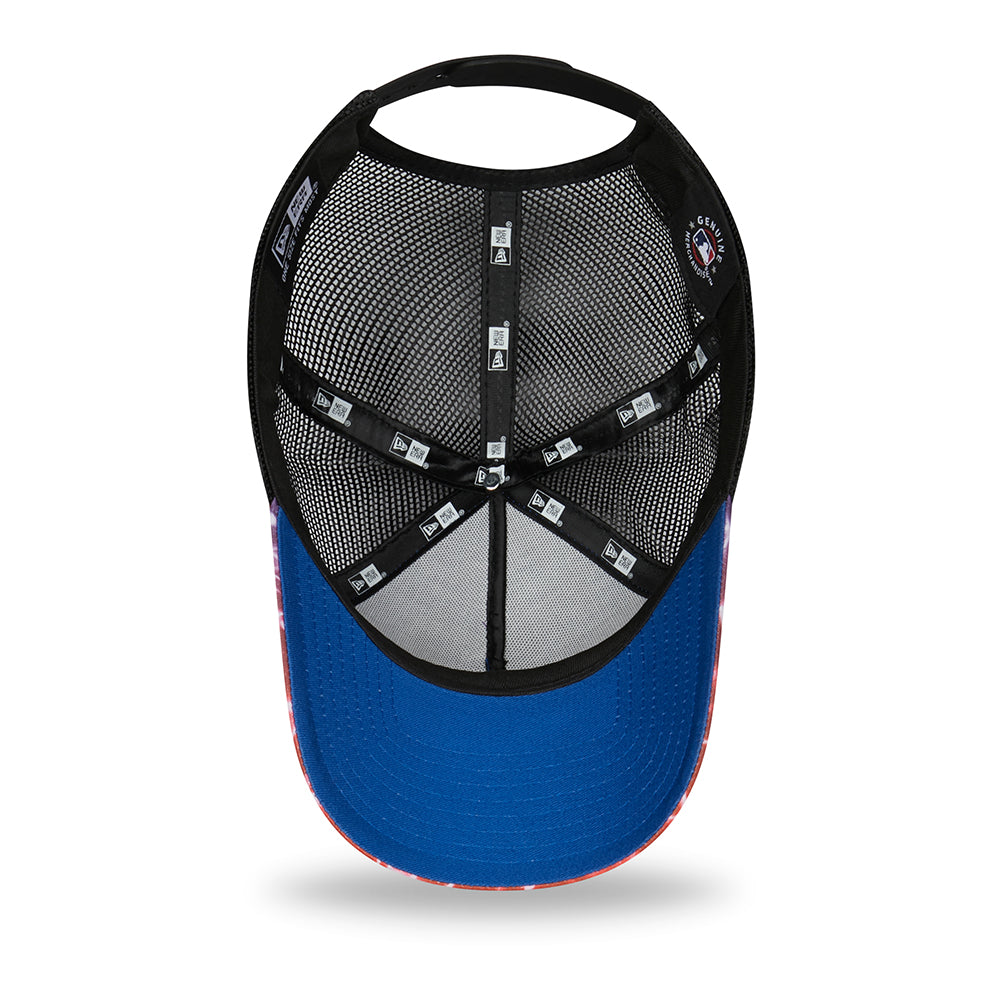 Casquette Trucker 9FORTY MLB Summer City A-Frame New York Yankees violet-noir NEW ERA