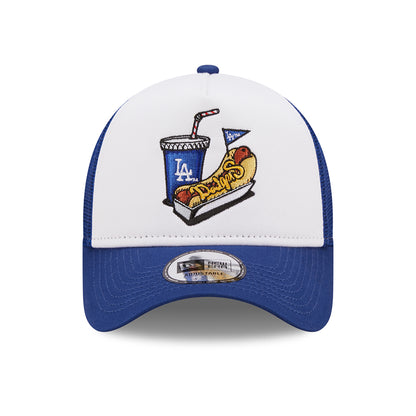 Casquette Trucker MLB Stadium Food A-Frame L.A. Dodgers bleu roi-blanc NEW ERA