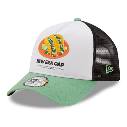 Casquette Trucker Food Pack A-Frame Tacos vert-blanc NEW ERA