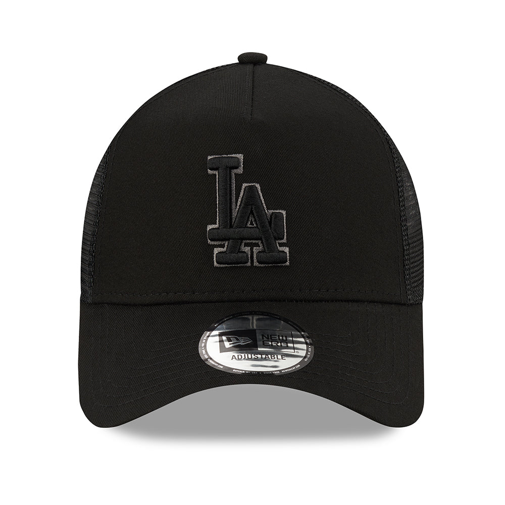 Casquette Trucker 9FORTY MLB Black On Black A-Frame L.A. Dodgers noir NEW ERA