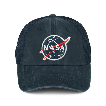 Casquette Trucker Raglan Bones bleu marine NASA