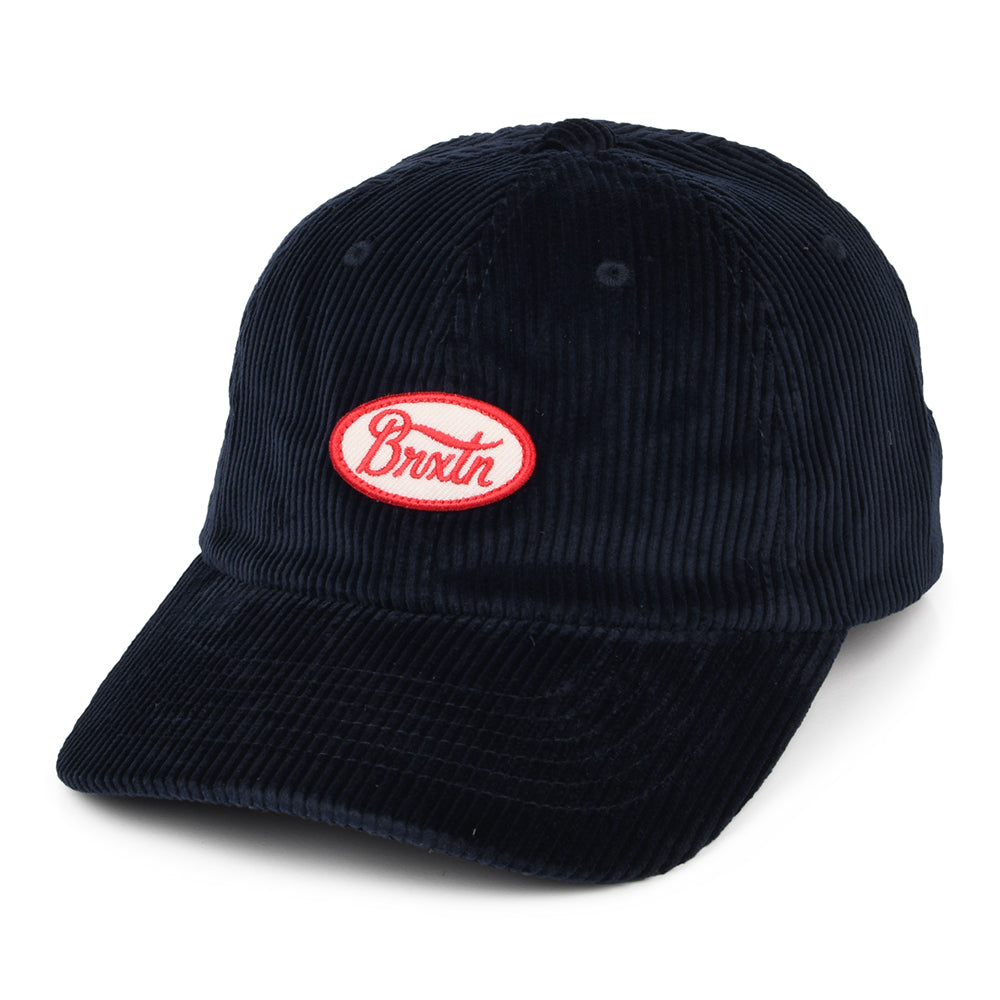 Casquette en Velours Côtelé Parsons LP bleu marine BRIXTON