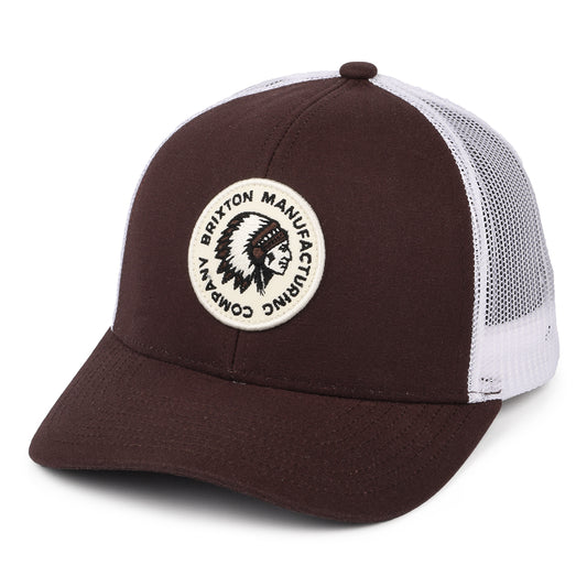 Casquette Trucker Rival Stamp NetPlus MP acajou-blanc BRIXTON