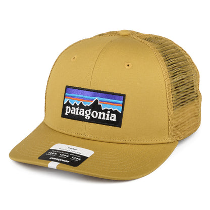 Casquette Trucker en Coton Bio P-6 Logo moutarde PATAGONIA