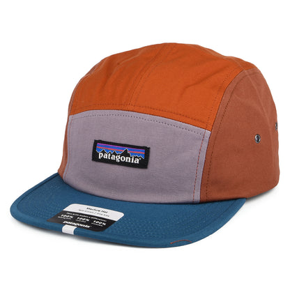 Casquette 5 Panel en Coton Bio Maclure violet-orange-bleu PATAGONIA