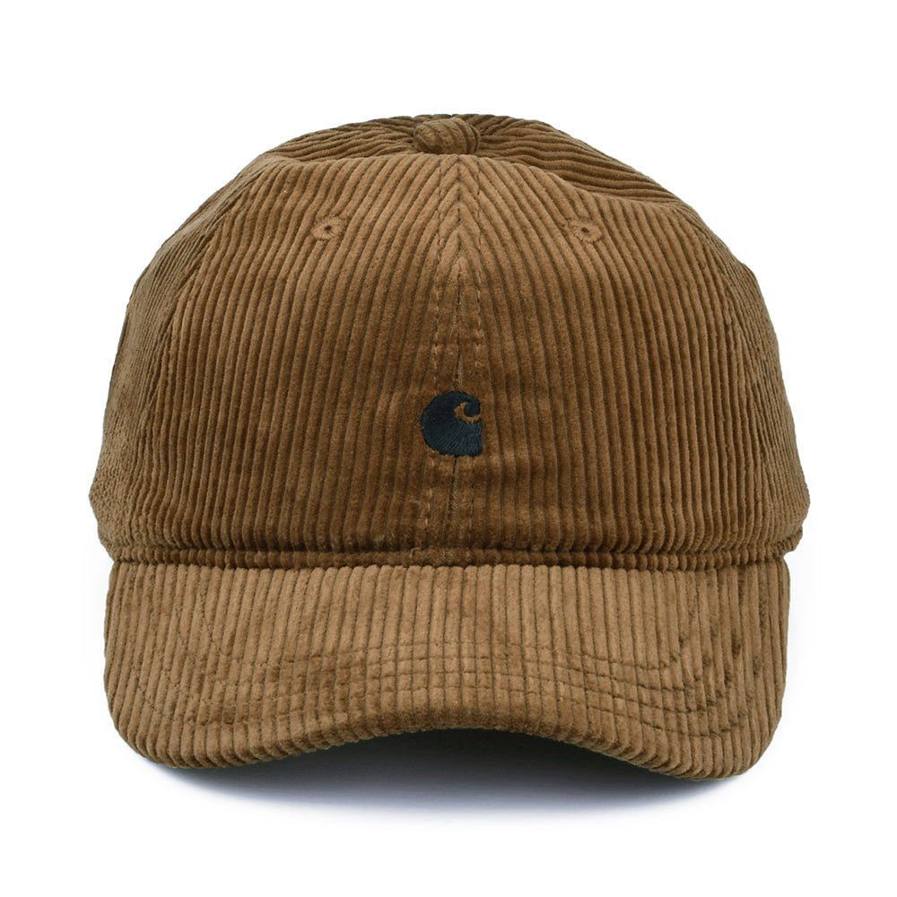 Casquette en Velours Côtelé Harlem marron-noir CARHARTT WIP