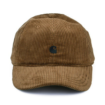 Casquette en Velours Côtelé Harlem marron-noir CARHARTT WIP