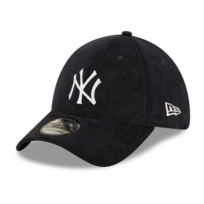 Casquette 39THIRTY MLB Cord New York Yankees bleu marine-blanc NEW ERA