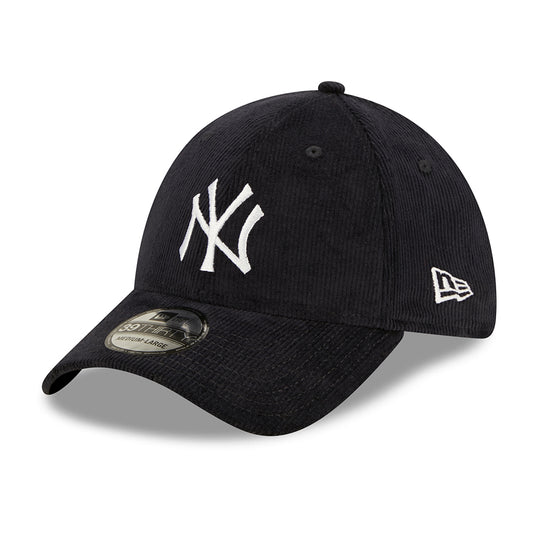 Casquette 39THIRTY MLB Cord New York Yankees bleu marine-blanc NEW ERA