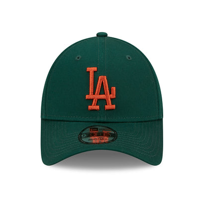 Casquette 9FORTY MLB League Essential L.A. Dodgers vert foncé-rouille NEW ERA