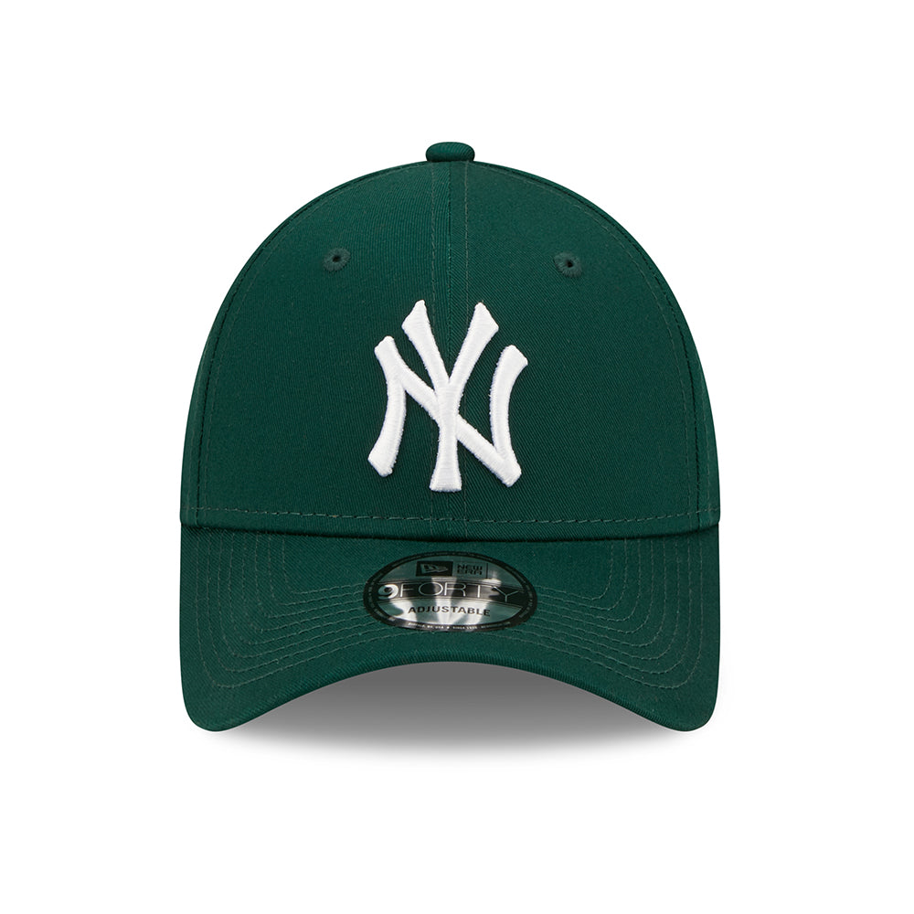 Casquette 9FORTY New York Yankees MLB League Essential vert foncé-blanc NEW ERA