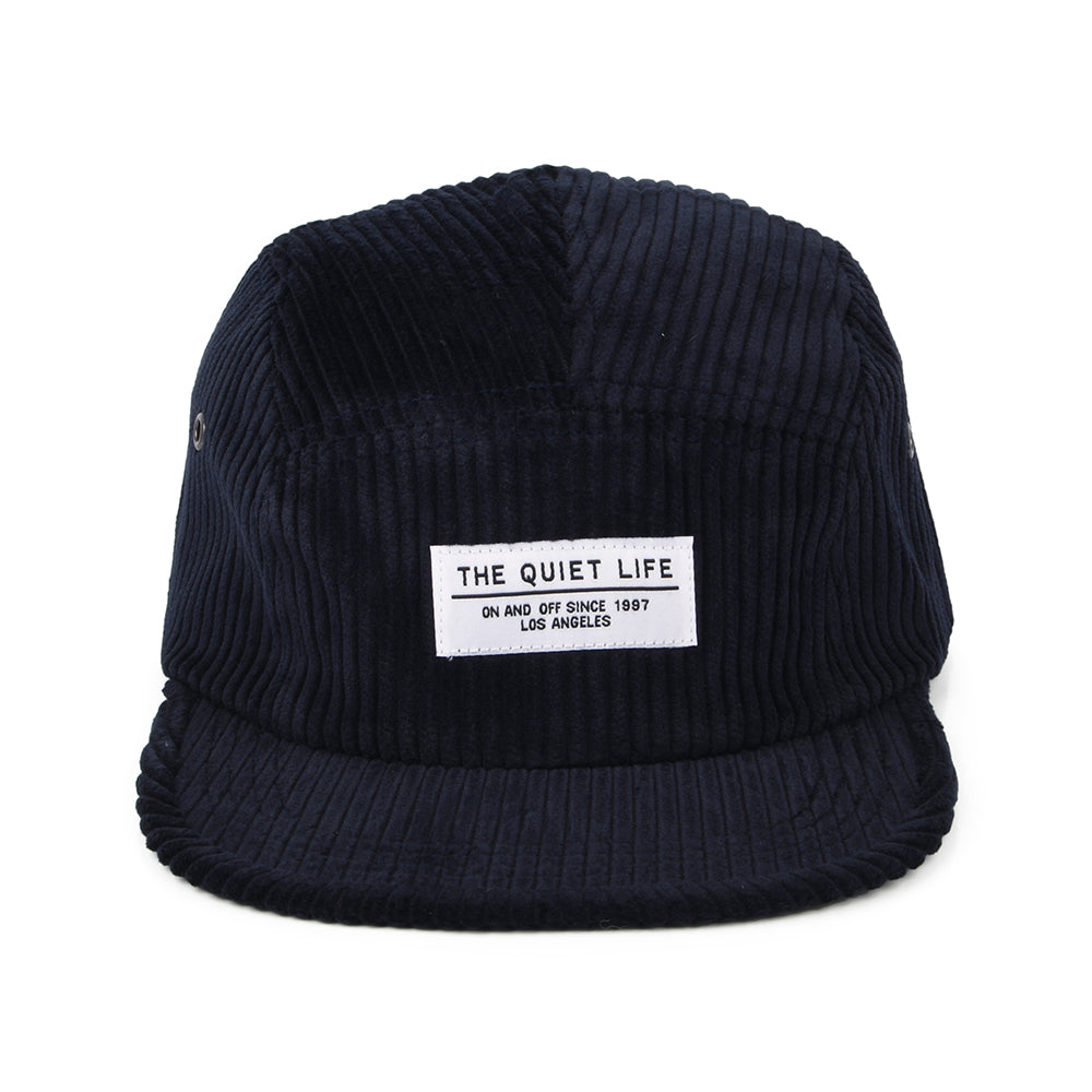 Casquette 5 Panel en Velours Grosse Côtes bleu marine THE QUIET LIFE