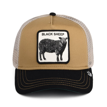 Casquette Trucker Black Sheep khaki-noir GOORIN