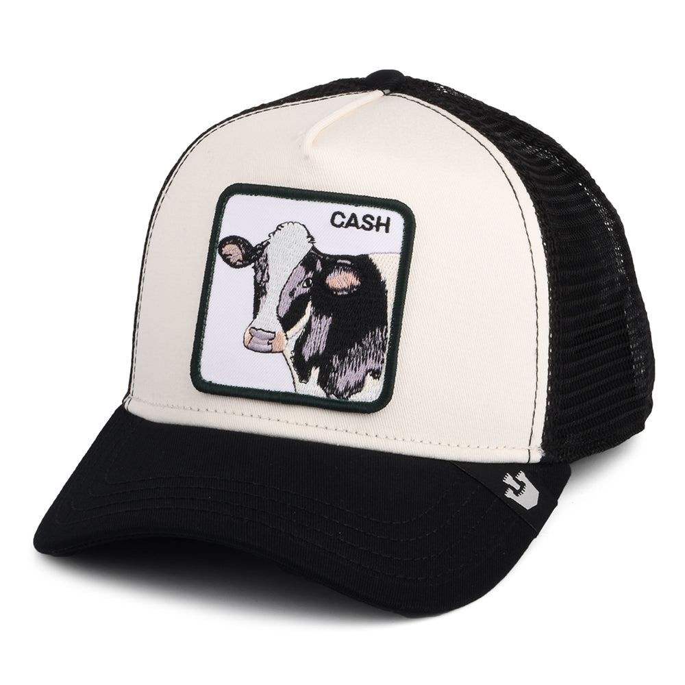 Casquette Trucker Cash Cow blanc-noir GOORIN