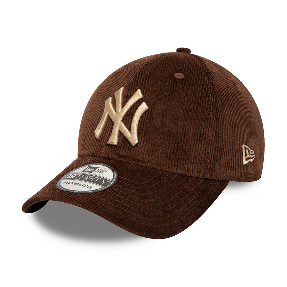 Casquette 39THIRTY MLB Corduroy New York Yankees marron NEW ERA