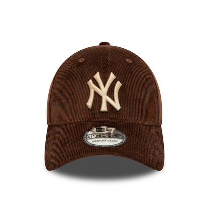 Casquette 39THIRTY MLB Corduroy New York Yankees marron NEW ERA