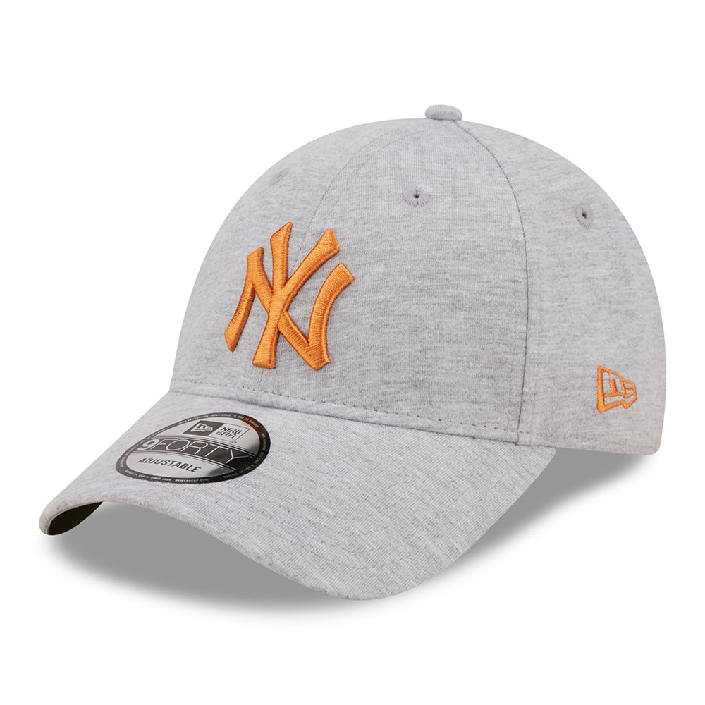 Casquette 9FORTY MLB Jersey Essential New York Yankees gris chiné-or NEW ERA