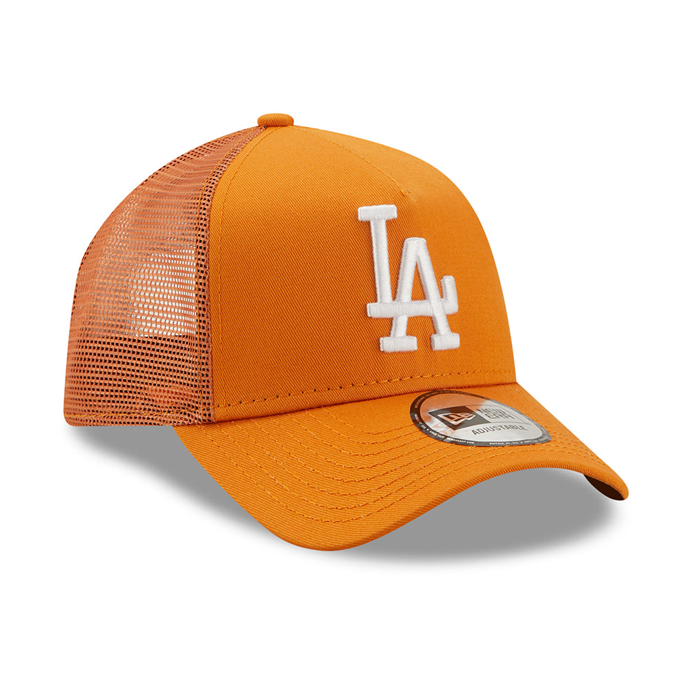 Casquette Trucker 9FORTY MLB League Essential A-Frame L.A. Dodgers orange-blanc NEW ERA