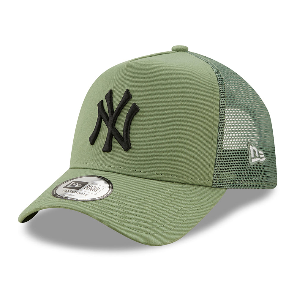 Casquette Trucker A-Frame 9FORTY MLB League Essential New York Yankees jade-noir NEW ERA